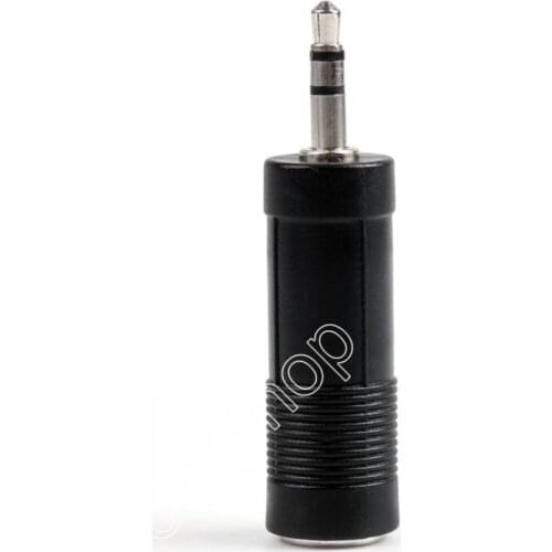 Areyourshop Sale 2Pcs 3.5mm Male Plug To 6.35mm Female Jack Stereo Converter Stereo MIC Adapter