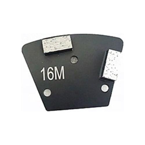 Trapezoid Diamond Magnetic Grinding Plate Two Rectangle Segments Diamond Grinding Metal Pads Concrete Terrazzo 9PCS FreeShipping