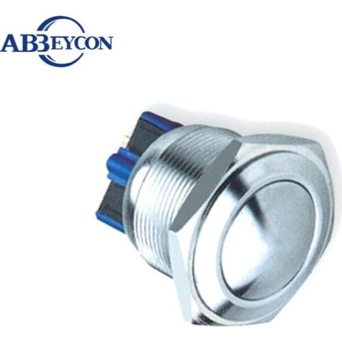 TY 2509F 25mm IP67 MOMENTARY 25mm waterproof anti-vandal domed head ball switch