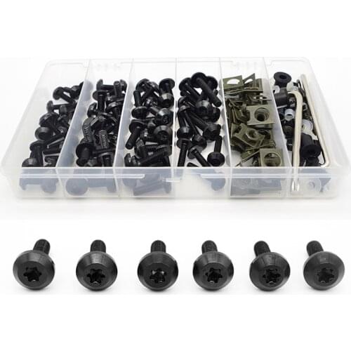 Motocycle accessories Moto Full Fairing Bolt Kits For honda zoomer nc 700s dio 34 cbr 1100xx cr 250 hornet 600 shadow 125 Screws