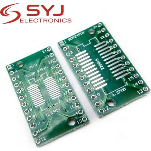 10pcs/lot SOP24 SSOP24 TSSOP24 SMD adapter board DIP switch DIP adapter plate T02 In Stock