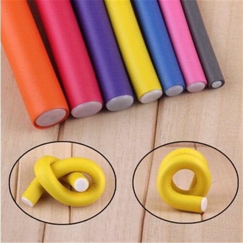 10 pcs/bag Soft Hair Curler Roller Curl Hair Bendy Rollers DIY Magic Hair Curlers Tool Styling Rollers Sponge Hair Curling