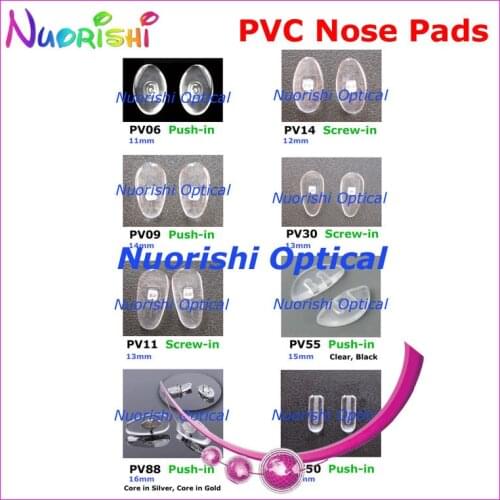 100 pcs glasses pvc nose pads eyewear accessories plastic nose pads