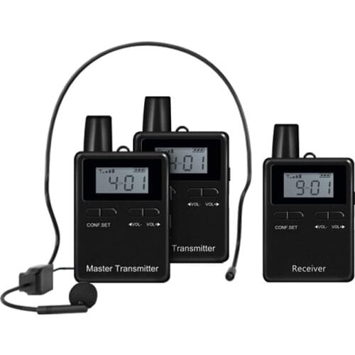 2.4GHz Professional Wireless Tour Guide System two speakers speaking for Church Translation System Horse Riding