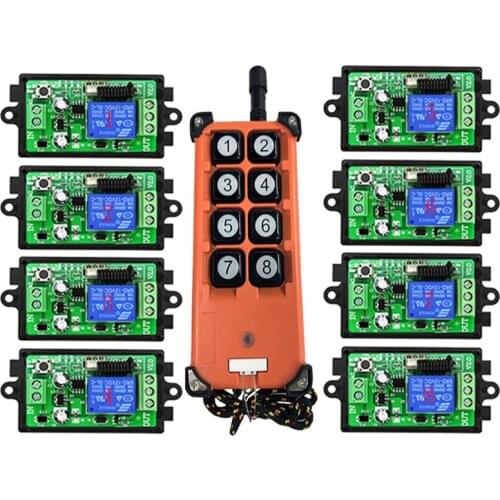 3000m DC12V 24V 1CH 1 CH Wireless Remote Control LED Light Switch Relay Output Radio RF Transmitter And 315/433 MHz Receiver