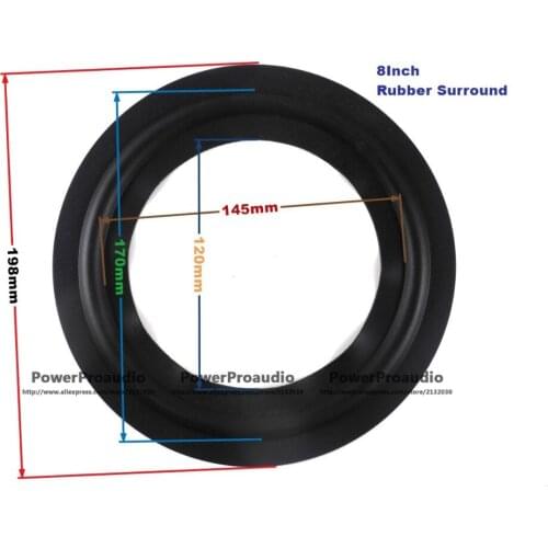 1pc 8 inch speaker rubber surround For TAN NOY speaker repair parts rubber edge