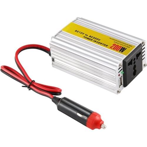 Automobiles Inverter 12v 220v With Usb Car Power Converter 12V DC To AC 220V Adapter Car Adaptor 200W Car Styling