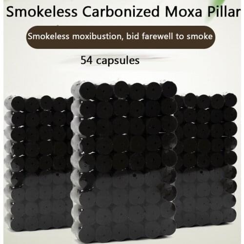 Smokeless Moxa Carbonized, Smokeless 54 Moxibustion Needles Can Be Used for High-temperature Broiling Therapy