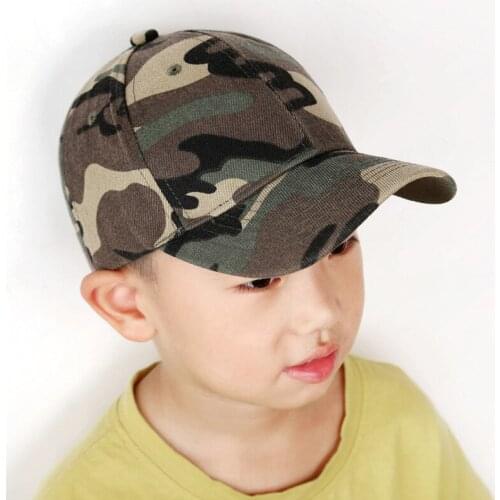 Childrens Cotton Student Camouflage Hat Jungle Hunting Male Baseball Cap 2021 Hot Baseball Cap