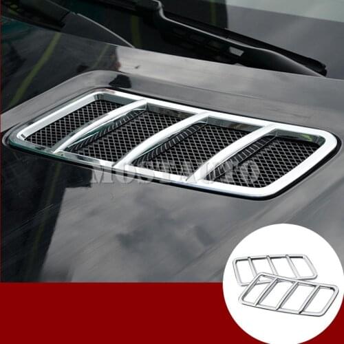 For Benz ML W166 2012-2015 GL X166 2013-2015 Exterior Front Hood Air Vent Cover Trim 2pcs Car Accessories Interior Car Decor