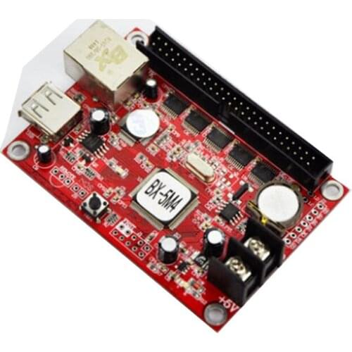 BX-5M4 LAN port /RJ45 conmunication led screen controller(comes with HUB12 adapter board)
