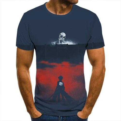 3D Men T-Shirt Attack On Titan Poster Clothing Women Children Short Sleeve Cool Tees Fashion Casual Summer Boy Kids Streetwear