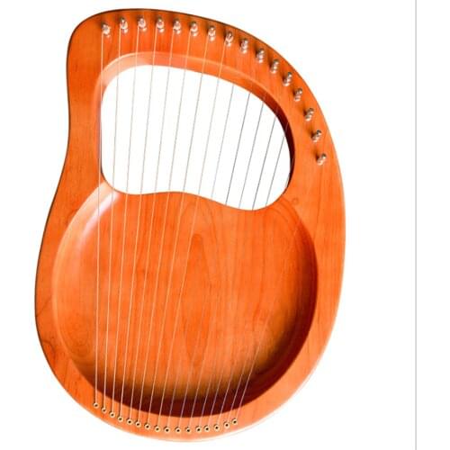 Harp 16-String Concert Harp Mahogany Body Harp Brass Strings Musical Instrument for Beginner Kids