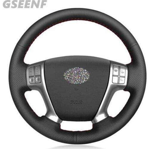 DIY Hand-stitched Artificial Leather Car Steering Wheel Cover For Hyundai Vera Cruz IX55 2007-2012 Veracruz 2007-2012