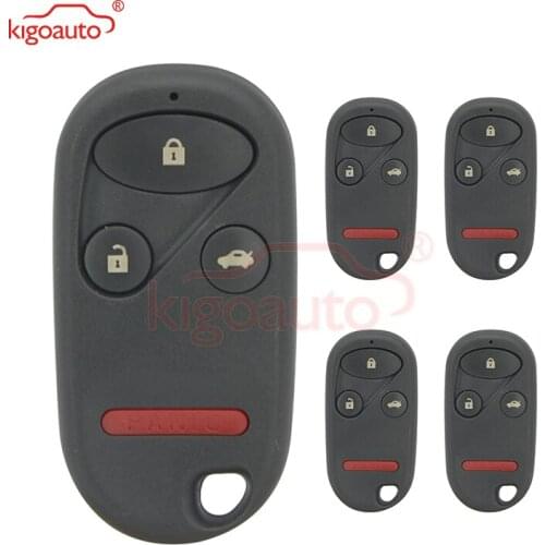 Kigoauto 5pcs KOBUTAH2T 4 button 315Mhz for Honda Accord 1998 1999 2000 2001 2002 remote car key fob