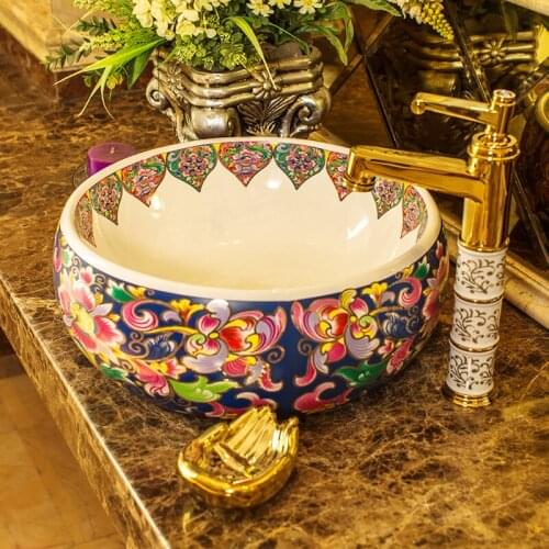 Chinese Antique ceramic sinks china wash basin Ceramic Counter Top Wash Basin Bathroom Sinks basin bathroom sink