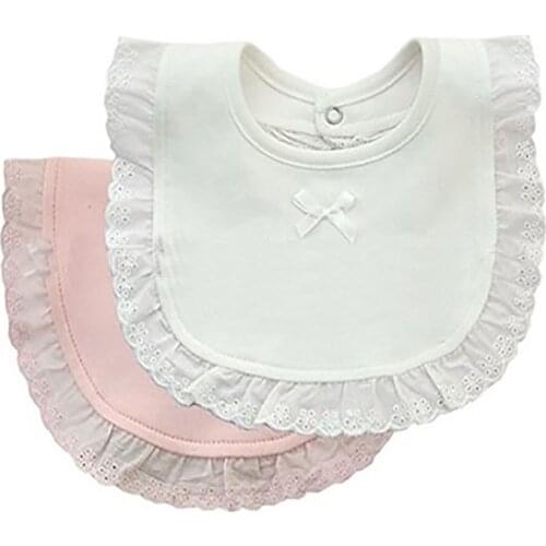 Lace female baby drool towel Bibs princess lace baby bib female fashion lace bib Girl accesorios bebe burp cloth