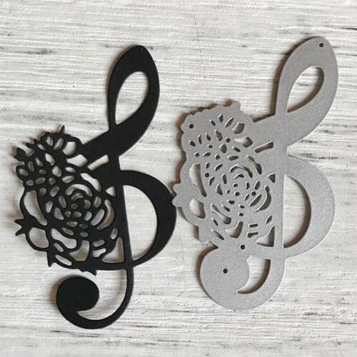 Music Note Flower Metal Cutting Dies Stencil DIY Scrapbooking Album Paper Card N0PA