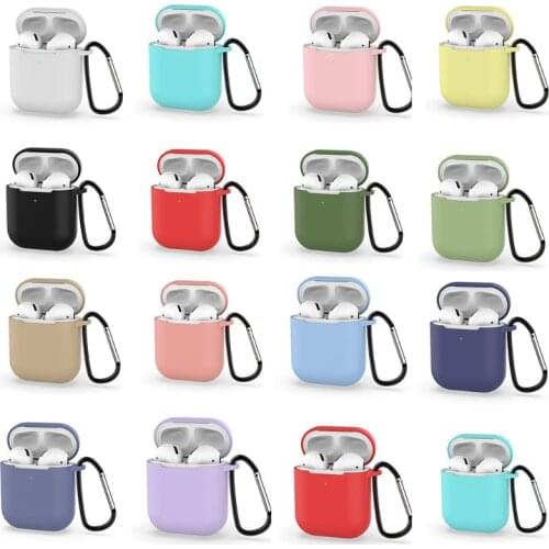 Mini Cute Cases for Airpods 2nd Generation Protective Earphone Cover Case for Apple airpods2 with Carabiner