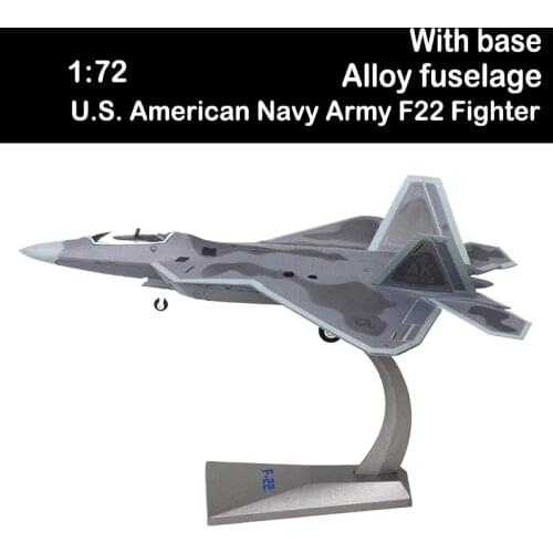 1/72 U.S. American Navy Army F22 Raptor Fighter Aircraft Airplane Models Adult Children Toys for Display Show Kids Plane Gift
