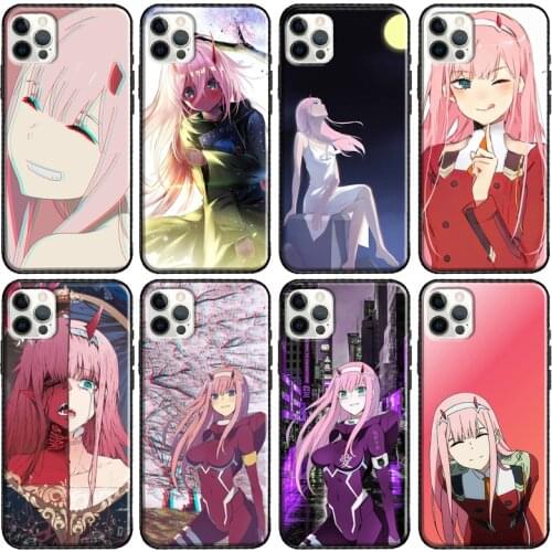 Zero Two Darling in the FranXX Anime Soft Case For iPhone 11 Pro Max 12 mini X XR XS MAX 6 6S 7 8 Plus SE 2020 5S Phone Cover