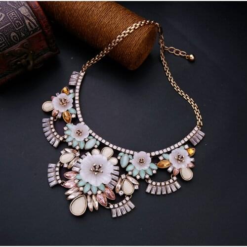 BALANBIU Hyperbole Party Necklace Women Bohemia Style Statement Necklace Wholesale Fashion Jewelry Big Discount Clearance Sale