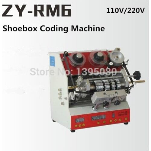 1pcs ZY-RM6 Semi-Automatic Dal Pecode Printer Shoebox Coding Machine