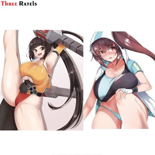 Three Ratels B132 Tiequan Last Origin Anime Sexy Car Sticker Laptop Window Wall Decal Decoration For Jeep Wrangler Accessories