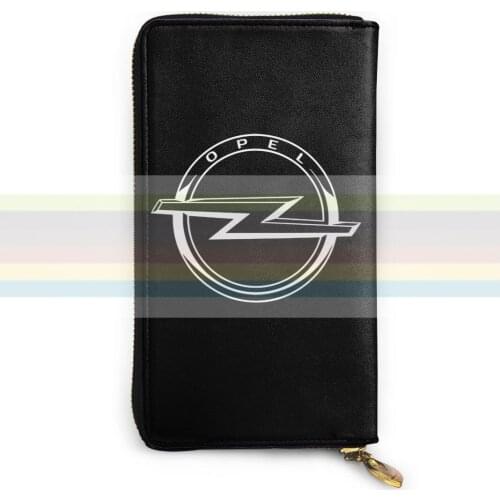 MENHERREN OPEL LOGO new mens and womens smart leather wallet credit card bank card bag. Long mobile wallet