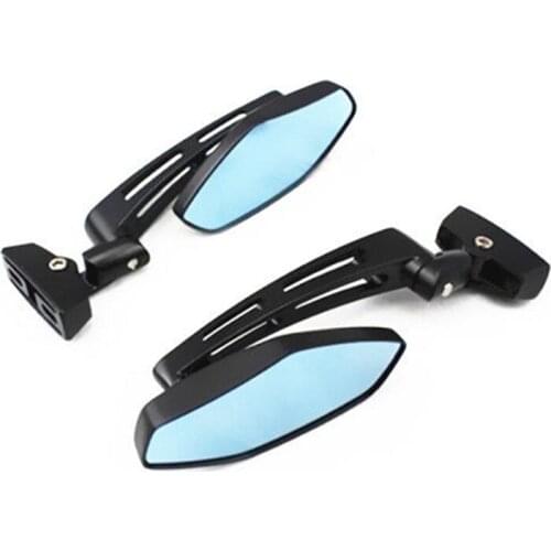 Universal Motorcycle Glass Black Rearview Mirrors For Honda Yamaha Suzuki Kawasaki Chopper Bobber ATV Cafe Racer