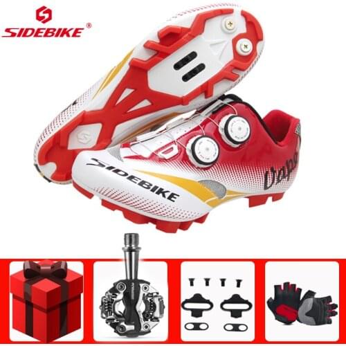 SIDEBIKE Cycling Shoes Sapatilha Ciclismo Mtb Men Pedals Breathable Self-locking Athletic Mountain Bike Riding Bicycle Shoe