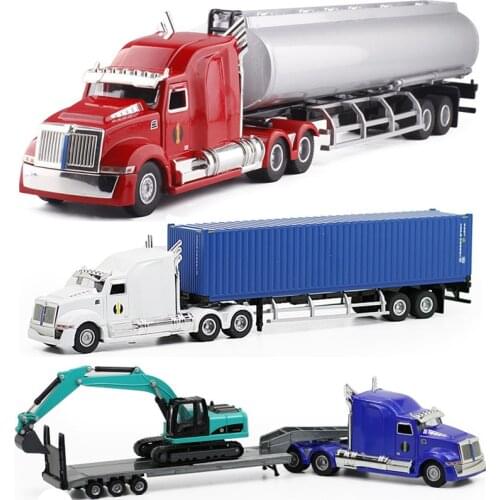 High quality 1:50 luxury transporter alloy model,simulation metal sliding engineering toy car,educational gift,free shipping