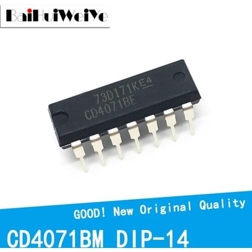 10PCS/LOT CD4071BE CD4071 4071BE CD4071BD DIP-14 4518 New Original IC Good Quality Chipset In Stock DIP14