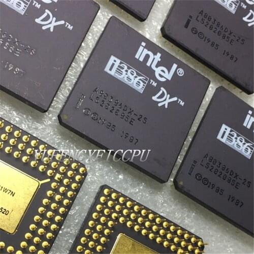 A80386DX-25 INTEL Antique cpu collection testimony of history antique computer accessories