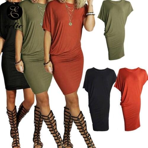 Asymmetric Women Dress Bat Twist Dress Sukienka Plain Shirred Mini Dress Sexy Party Pencil Club Wear Irregular Robe Femme 2021