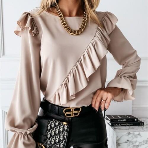 Women Mesh Puff Long Sleeve Tops Ladies Lace Embroidery Elegant Vintage Blouse Shirts Mesh Sheer See-through Sexy Blouses Top