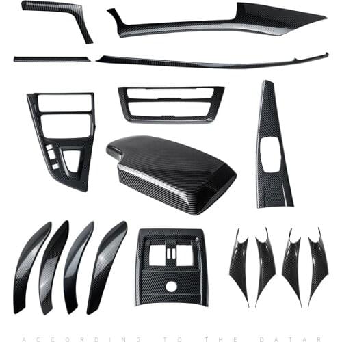 Carbon Fiber Color Console CD Panel Decoration Frame Cover Trim Sticker For BMW 3 4 Series 3GT F30 F32 F34 Interior Accessories