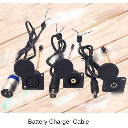 DIY Li-ion Lithium Battery Charger Cable Hole Power Supply DC2.1 XLR Canon Head Video Plug Charger Connector Wire Accessories