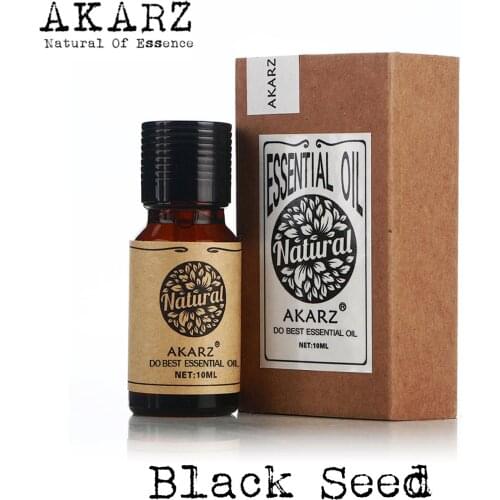 Black Seed Essential Oil AKARZ Top Brand Body Face Skin Care Spa Message Fragrance Lamp Aromatherapy Black Seed Oil
