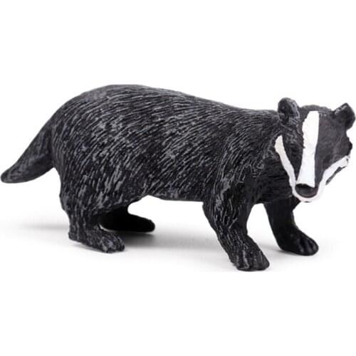 2 Kinds Badger Animals Model Action Figure Simulation Wild Animal Action Figures Collection PVC Lovely Toy Kids Gift