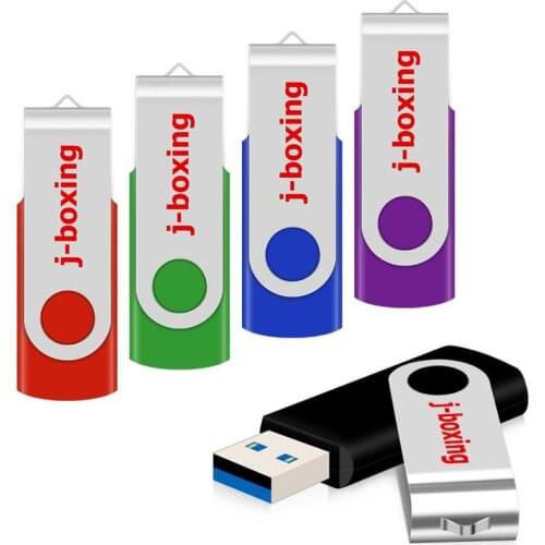 Flash Drive 5X 64GB USB 3.0 USB Flash Drive with LED Indicator Keychain Hole, Jump Drive, 5 Colors(Black,Blue,Red,Green,Purple)