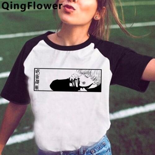 Jujutsu Kaisen Gojo Satoru Yuji Itadori clothes female graphic tees women couple plus size harajuku couple clothes