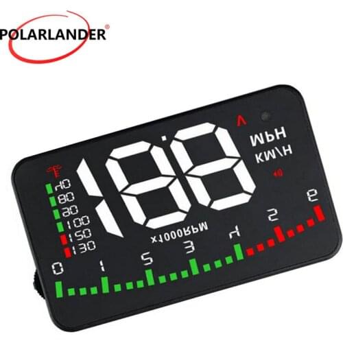Hot sale HUD Display Digital speedometer colorful OBD 2 Heads Up GPS function Consumption Data A900 3.5 Inch