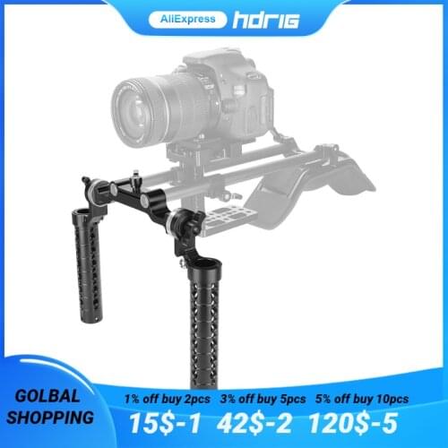 HDRiG ARRI Rosette Cheese Handle Grip Pair For Camera Shoulder Rig Handle Mount