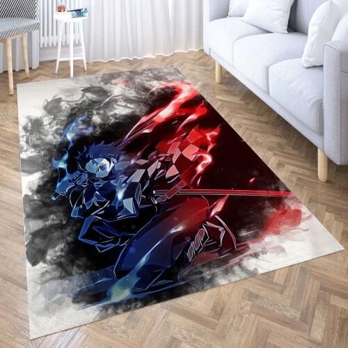 Demon Slayer Carpet Decora Home Bedroom Kitchen Anti-slip Mat Rug Doormat Aisle Floor Mat Bath Mats Doormat