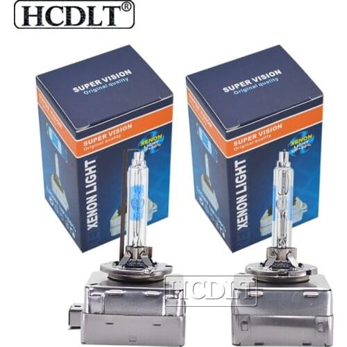 HCDLT 2PCS 2021 New Metal Claw 35W D1 D1S Xenon HID Lamps Car Headlight Bulb 55W D3S D3 5500K Super White Auto Headlamp Light