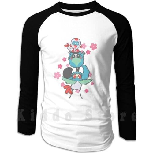 Cutestackedmascots hoodies long sleeve Fish Tanuki Bird Koi Cute Sakura Mascots Friends