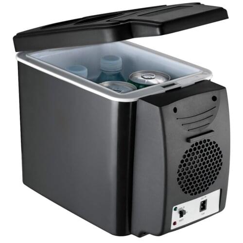 6L Mini Car Fridge Cooler Warmer 2 in 1 Multi-function 12V Travel Refrigerator Portable Electric Icebox Cooler Box Freezer