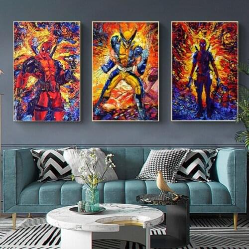 5D DIY Diamond Painting Classic Marvel Full Square&Round Embroidery Mosaic Superhero Cross Stitch Kits Paint Home Decor Sale