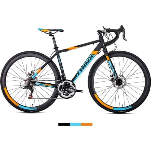 New aluminum alloy curved handlebar road racing Double V brake system self-propelled wheel long driving